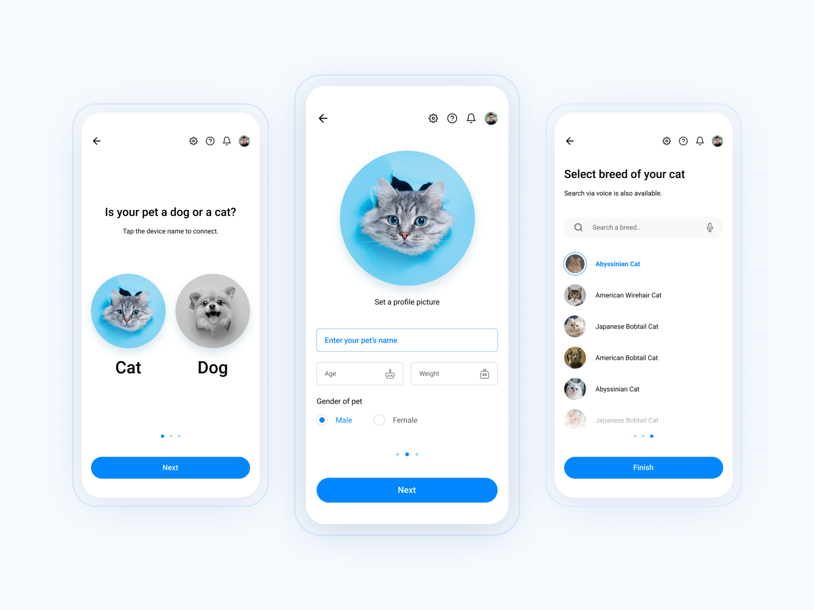 Pet Food Dispenser UI - Onboarding by Eaxgor on Dribbble