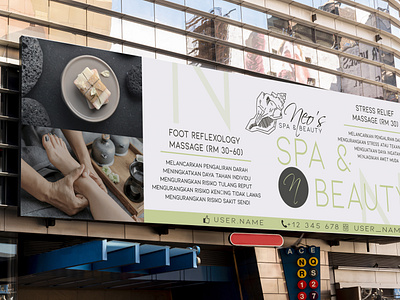 Neo's spa & beauty big banner