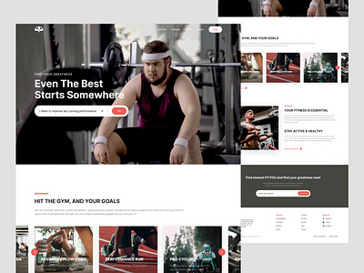 Fitness Landing Page design exercise exploration fitness landing page ui ux web web design