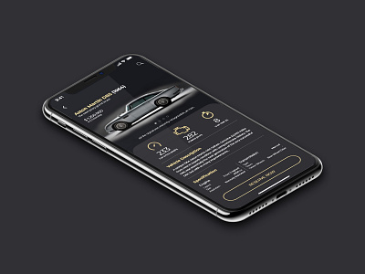 Classic Car Dealer UI Mobile App app design illustration mobile ui ux