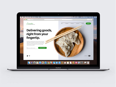 Food Delivery Web UI app branding design flat illustration minimal ui ux web website