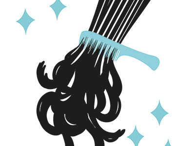 cepillo cepillo cocoagogo comb estetica flat hair hair salon illustration