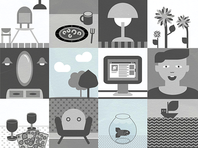 Simply grey life (Icons/Images) design icon illustration