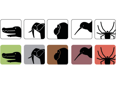 Animal Icons (Study work)