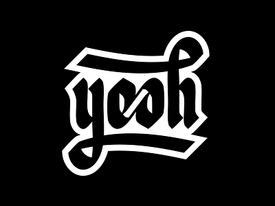 Yeah ambigram