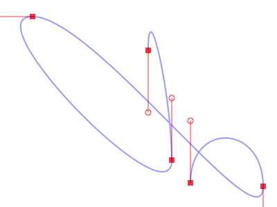 Bezier point/line demo bezier canvas