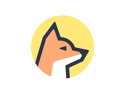 Dog profile dog logo