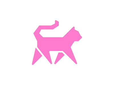 Cat walk cat logo