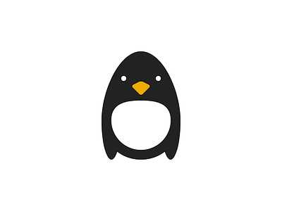 Penguin bird logo penguin