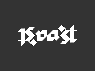 Roast ambigram ambigram wordmark