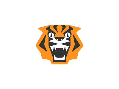 Wild eyed tiger logo tiger