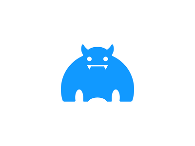 Monster brute logo monster one color