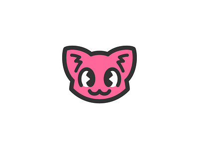 Pretty kitty cat logo