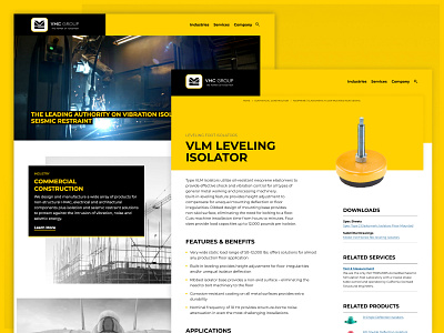 VMC Group Website Redesign website design
