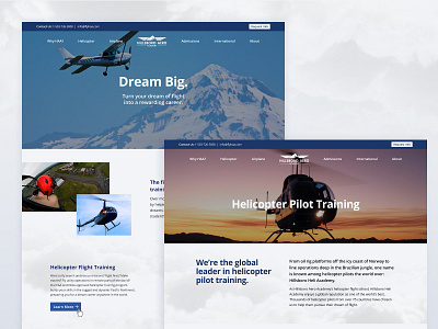 Hillsboro Aero Academy Website Redesign