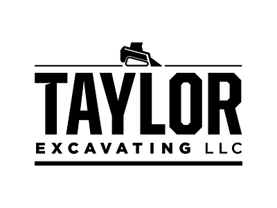 Taylor Excavating Logo bobcat excavating logo