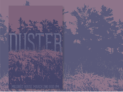 Fake Duster Gig Poster duster gig poster poster design