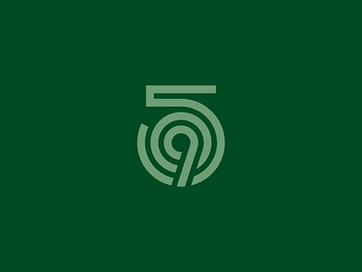 509 | Eastern Washington, USA icon logo minimal numbers washington state