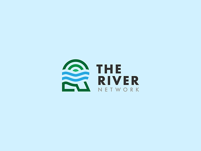 The River Network Logo branding church logo icon lines logo minimal r river