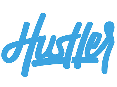 Hustler brand design handlettering handwriting hustler lettering script type typography