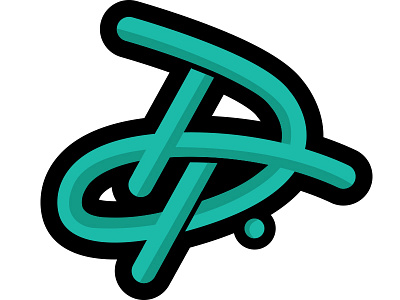 dterrygraphics intertwined letter logo logo design logodesign script