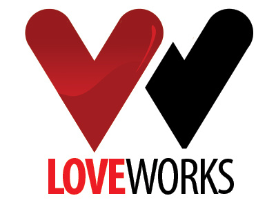 LoveWorks branding logo logo branding logo design