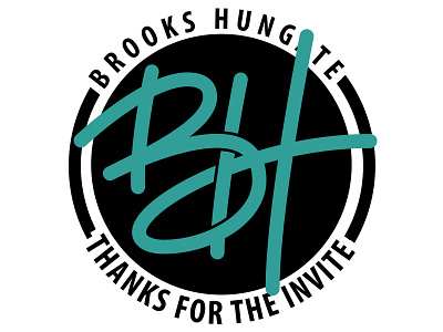 Brooks dribbble hand letter handlettering invite letter logo logo logo design new