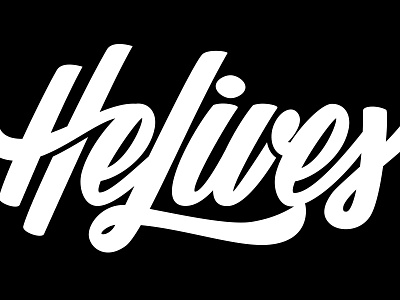 Helives calligraphy clean design graphic design handlettering lettering logo script simple typography vector
