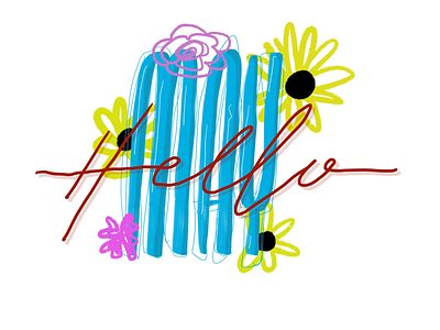 May Flowers design handlettering script typography