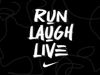 Runlaughlive (Kevin Hart) apparel art direction branding campaign design handlettering marketing typography