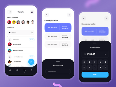 E-Wallet app - Part 2 by Sepide Moqadasi on Dribbble