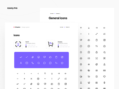 Pre-order time 🛍 Shoplon Design-system (Icons) branding clean design design system ecommerce iconly icons minimal online shop online store product shopping style guide ui uikit
