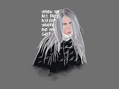 bury a friend art billie eilish design digital art fanart graphic design illustration music music art