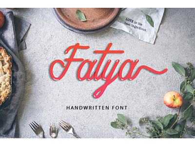Fatya Script Font design fatya font fonts handwritten type typeface typography