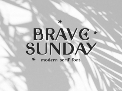 Brave Sunday - Serif Typeface