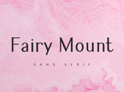 Fairy Mount - San Serif Font design font fonts handwritten illustration logo type typeface typography ui