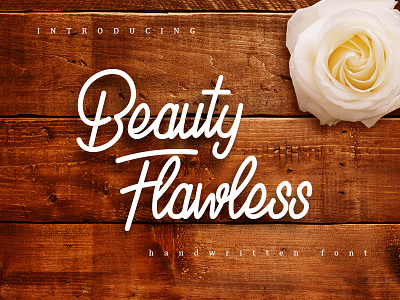 Beauty Flawless font font design fonts handwritten type typeface typography