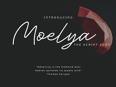 Moelya - The Script Font branding design font font design fonts handwritten logo type typeface typography ui ux web