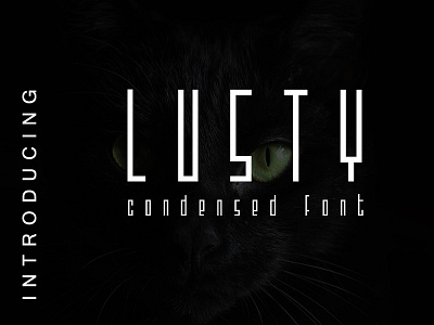 Lusty - Condensed Font