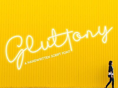 Gluttony - Handwritten Font calligraphy calligraphy and lettering artist font fontana fontcreator fonts type typeface