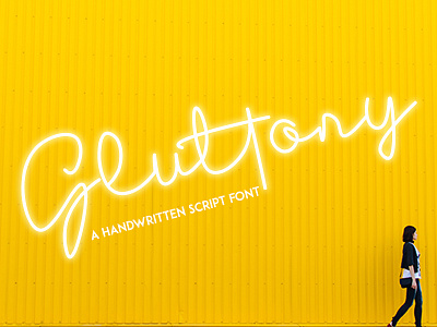 Gluttony - Handwritten Font