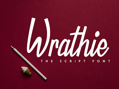 Wrathie - The Script Font design font fonts handwritten type typeface typography ui