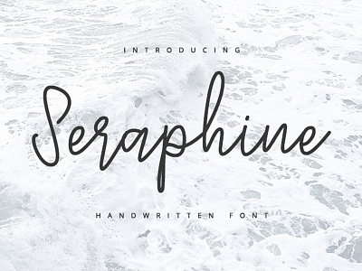 Seraphine - Handwritten Font design font fonts handwritten illustration signature type typeface typography