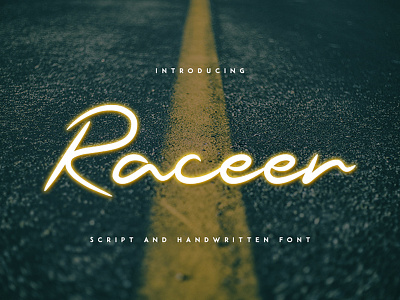 Raceer - Handwritten Font