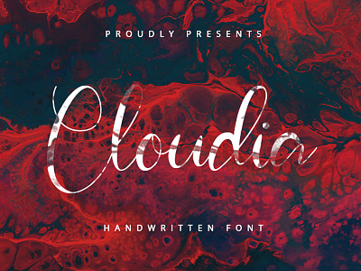 Cloudia - Calligraphy Font calligraphy calligraphy and lettering artist design font font design fonts handwritten type typeface typography