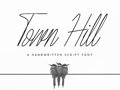 Town Hill - Script & Handwritten Font branding calligraphy and lettering artist design font font design fonts handwritten type typeface typography