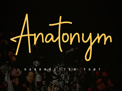 Anatonym - Script & Handwritten Font calligraphy calligraphy and lettering artist design font font design fonts handwritten type typeface typography
