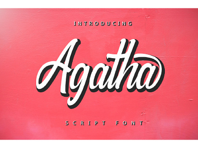 Agatha - Script Font design font font design fonts handwritten type typeface typography