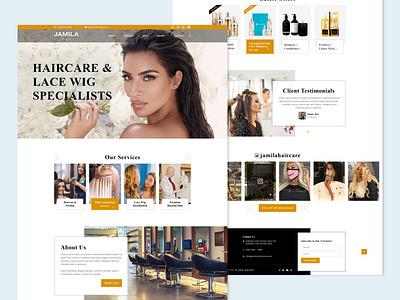 haircare web design