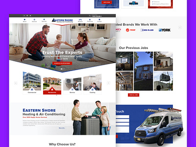 Heating Air Conditioning design 2020 trend air conditioning branding color commercial creative design designer dribbble landing page homepage homepage design illustration logo typography ui ux